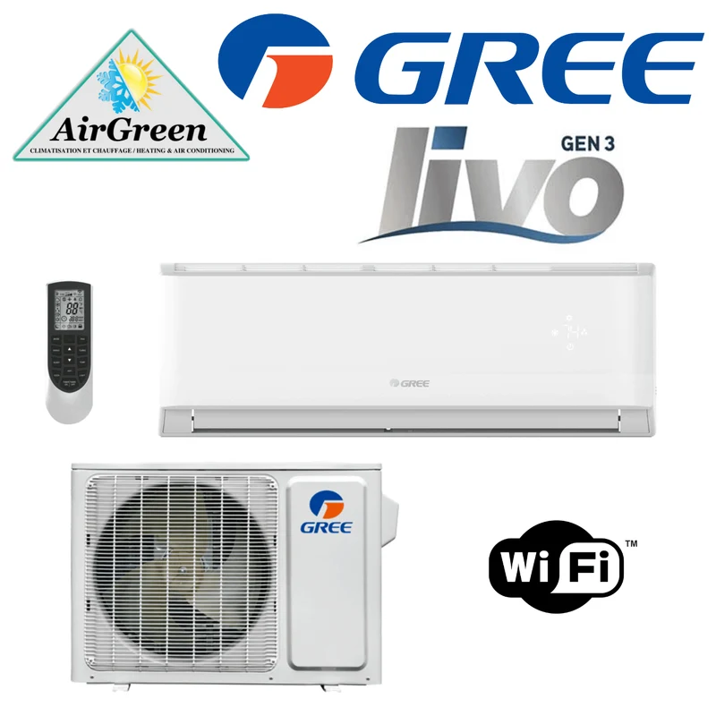 Thermopompe Murale GREE LIVO GEN3 de 18 000 BTU Montréal
