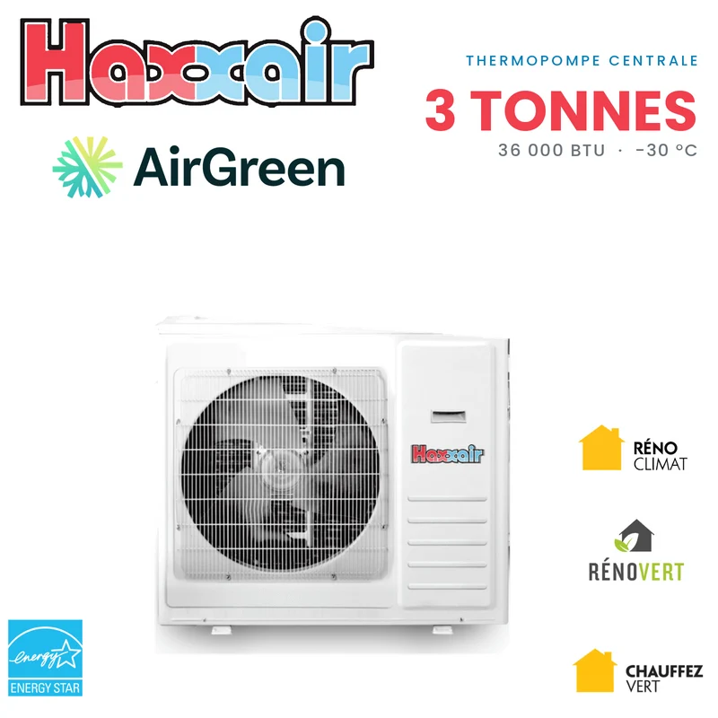 Thermopompe Centrale Haxxair 3 Tonnes
