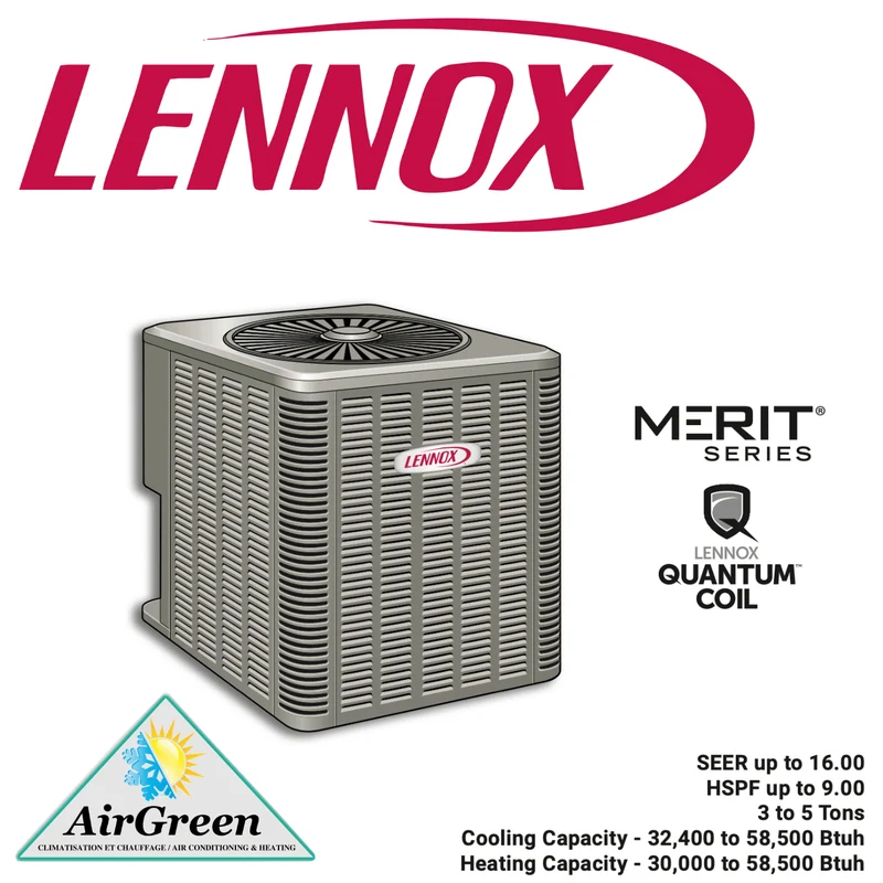 Thermopompe Centrale LENNOX MERIT ML14XP1 3 Tonnes
