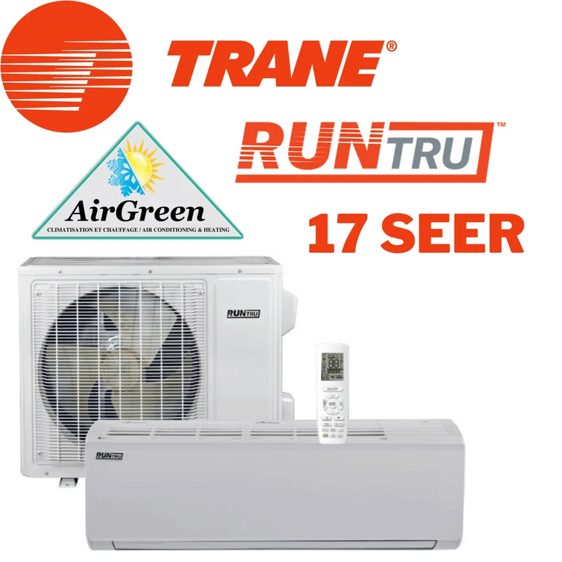 Thermopompe Murale Trane RunTru 17 SEER de 18 000 BTU Montréal