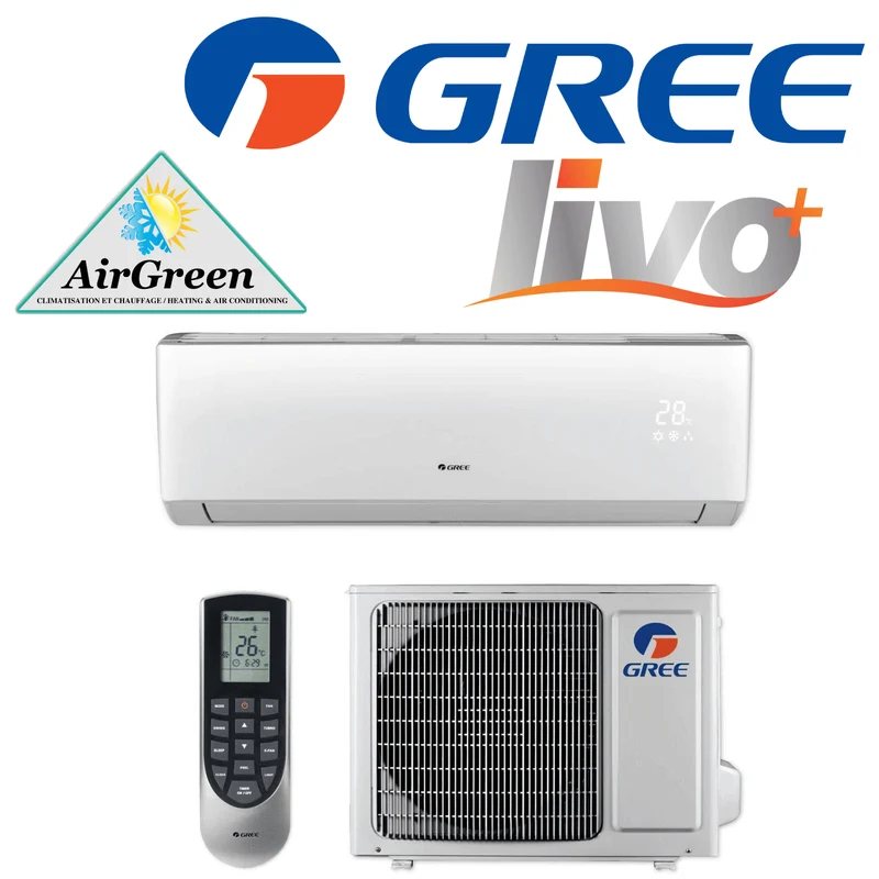 Thermopompe Murale GREE LIVO+ de 9 000 BTU (115V) Montréal
