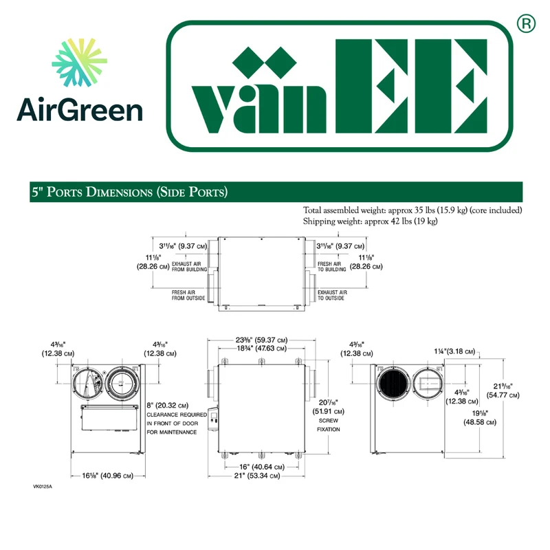 Échangeur d'Air vänEE V160E75RS | Montréal, Laval, Longueuil, Rive Sud et Rive Nord