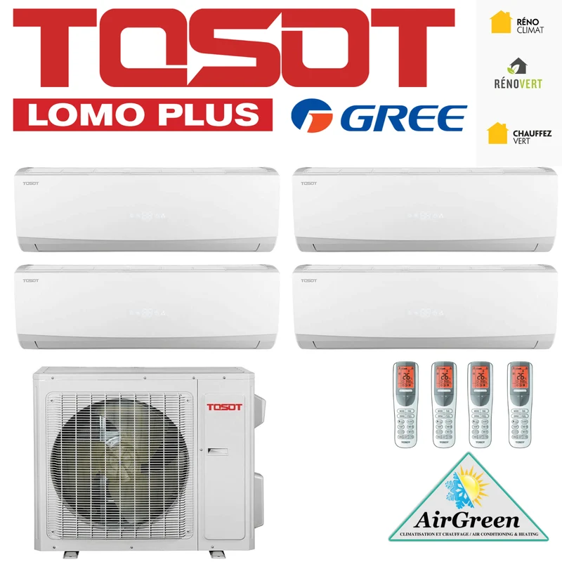 Thermopompe Quad Zone Tosot LomoPlus UltraHeat Compresseur 42 000 BTU Montréal