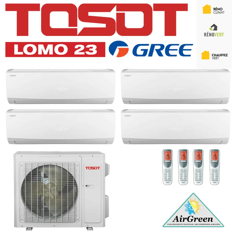 Thermopompe Quad Zone Tosot Lomo 23 SEER Compresseur 42 000 BTU Montréal