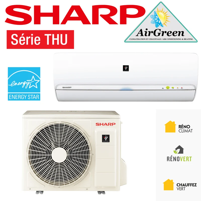 Thermopompe Murale Sharp THU de 12 000 BTU Montréal