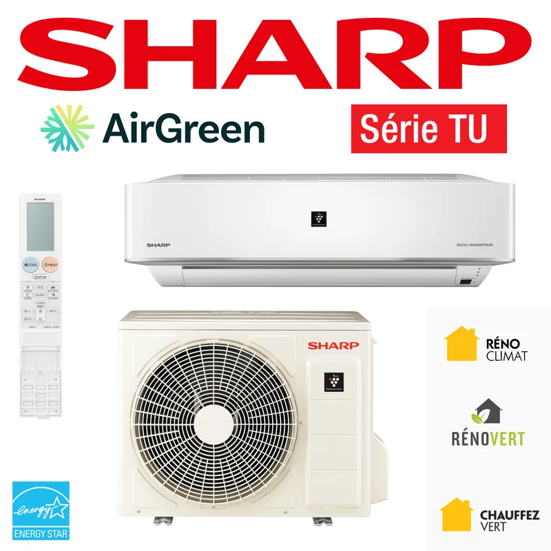 Thermopompe Murale Sharp TU de 15 000 BTU Montréal