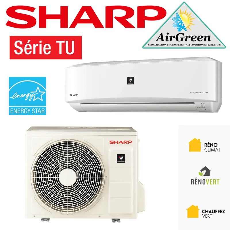 Thermopompe Murale Sharp TU de 15 000 BTU Montréal