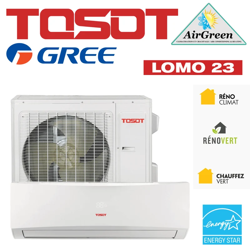 Thermopompe Murale Tosot LOMO 23 de 36 000 BTU Montréal
