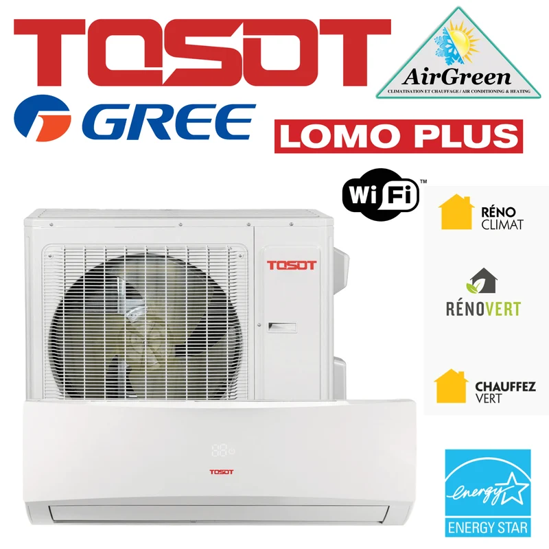 Thermopompe Murale Tosot LOMOPLUS ULTRAHEAT de 36 000 BTU Montréal