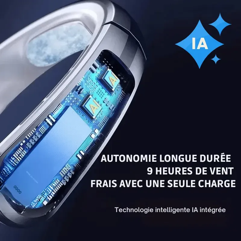 Ventilateur de Cou Portable – Mini Refroidisseur USB Mobile