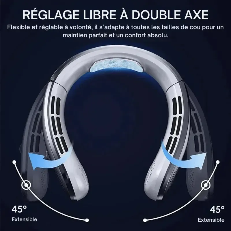 Ventilateur de Cou Portable – Mini Refroidisseur USB Mobile
