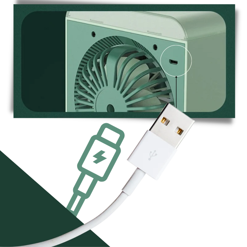 Mini climatiseur mobile USB rechargeable