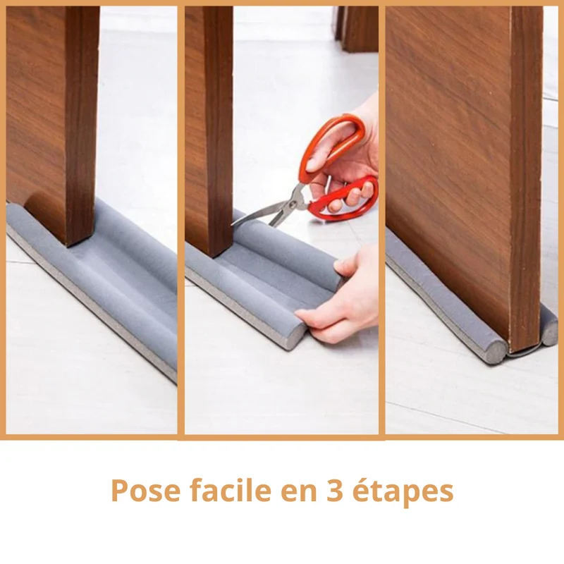 Bas de porte boudin d'isolation