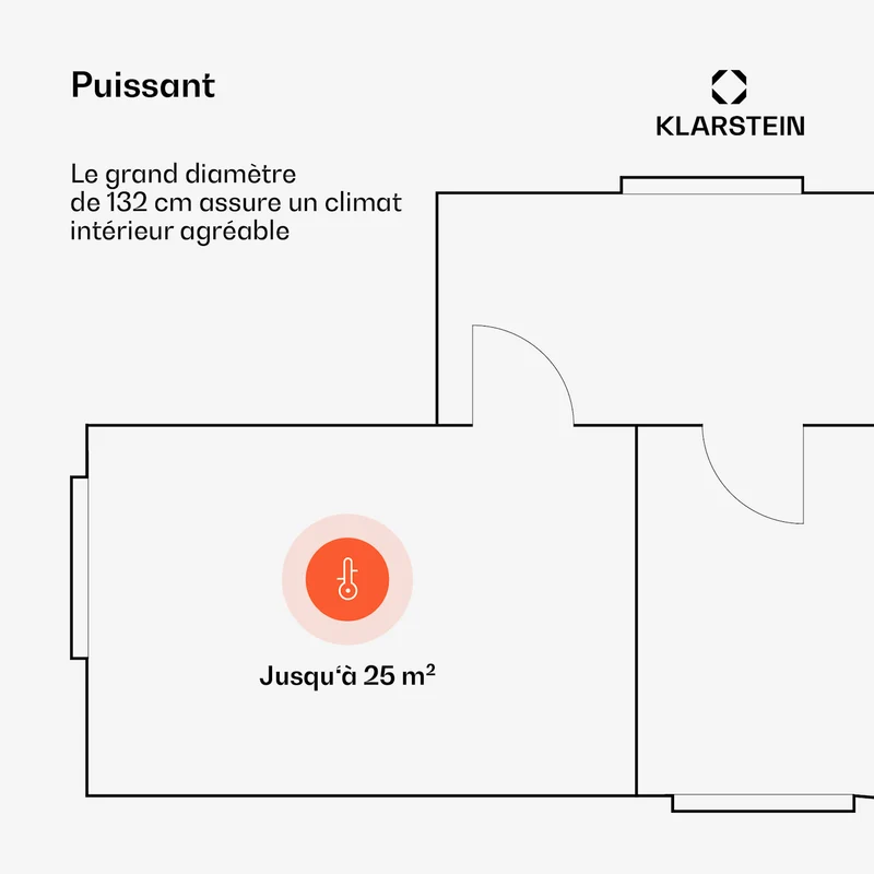 Ventilateur de plafond Bolero avec lumière | 132 cm | 35 W | Fonctionnement silencieux | Bois
