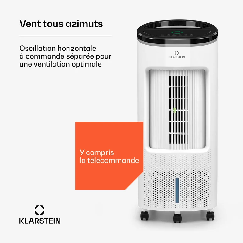 IceWind Plus Smart Smart Refroidisseur d'air 4-en-1 Ventilateur Humidificateur Purificateur d'air Contrôle par application