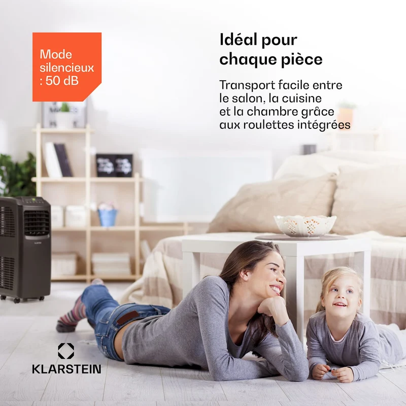 Pure Blizzard Smart 9k climatiseur mobile 9000 BTU/2,6 kW CEE A télécommande