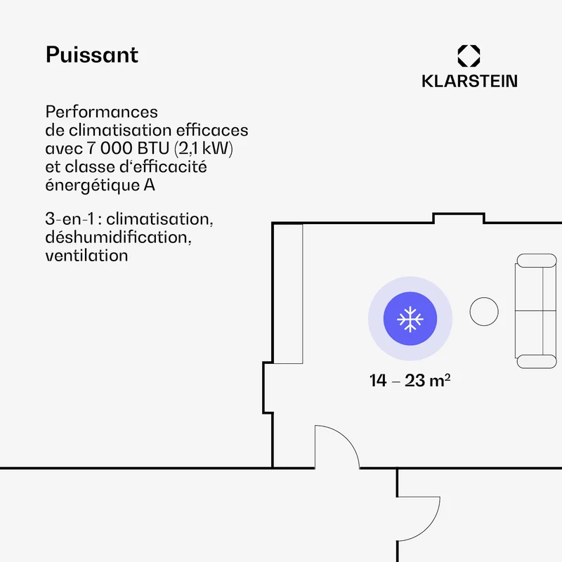 Climatiseur 3 en 1 Iceblock Ecosmart 7 7 000 BTU App Control