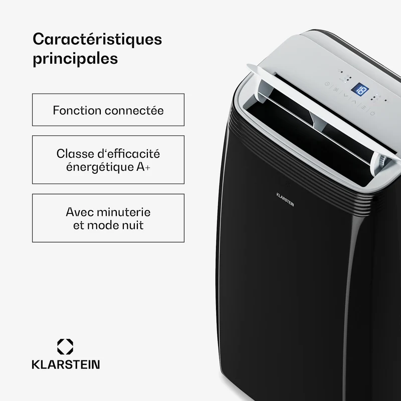 Grandbreeze climatiseur mobile | 12000 BTU | 42 cm | 56 m² | Classe d'efficacité énergétique A+