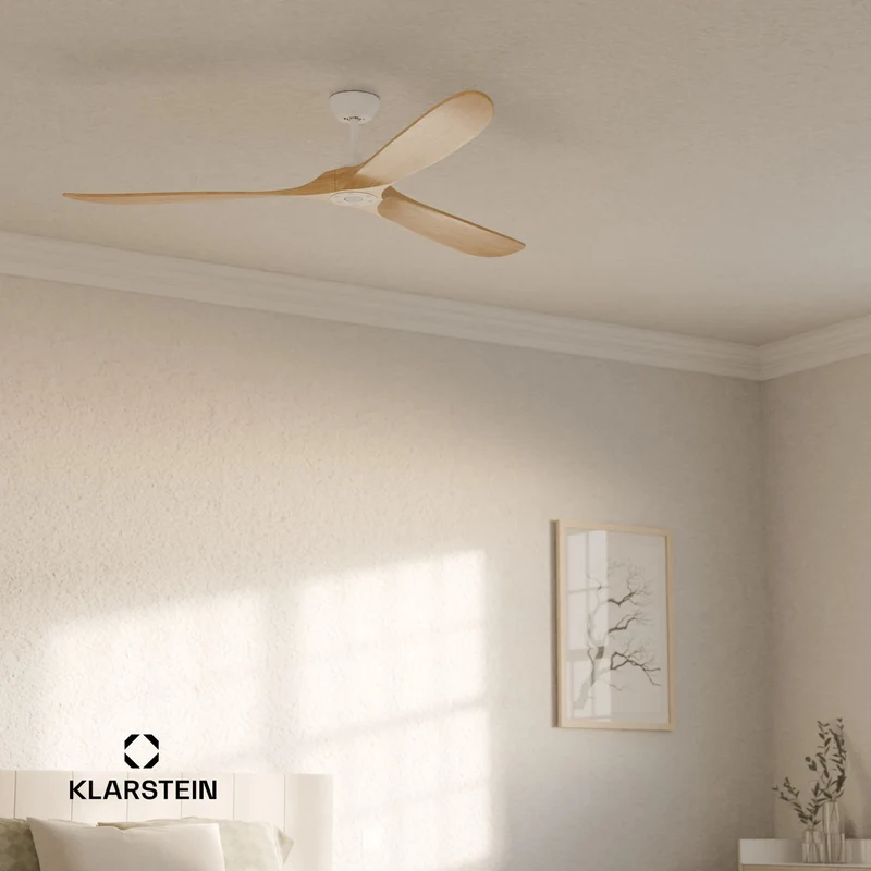 Bahama Breeze Smart Ventilateur de plafond | Pales de rotor en bois massif | Télécommande + contrôle par application