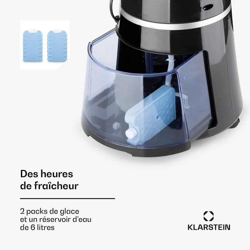 Skyscraper Ice 4-in-1 Rafraîchisseur d'air et Ventilateur 180 m³/h 30 W Oscillation mobile Télécommande
