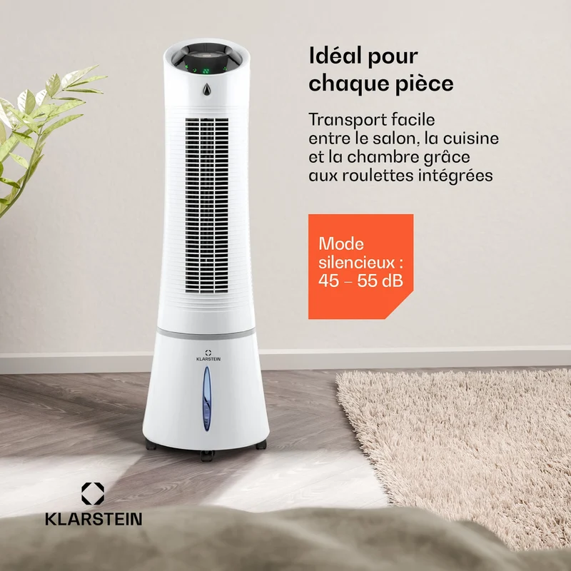 Skyscraper Ice Smart 4-in-1 Refroidisseur d'air & Ventilateur WiFi 180m³/h Télécommande