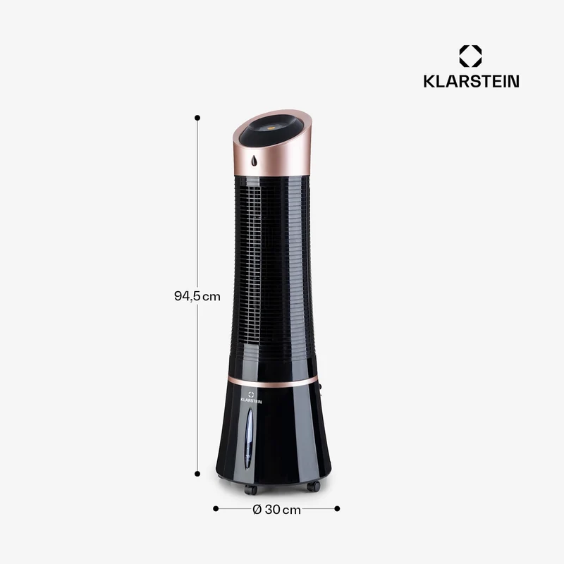 Skyscraper Ice 4-in-1 Rafraîchisseur d'air et Ventilateur 180 m³/h 30 W Oscillation mobile Télécommande