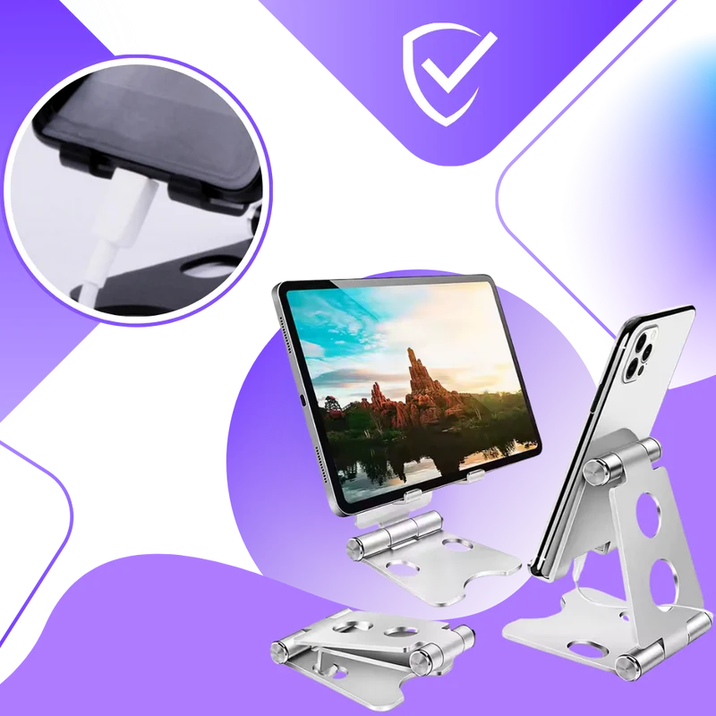 Support pivotant et pliable pour téléphone et tablette