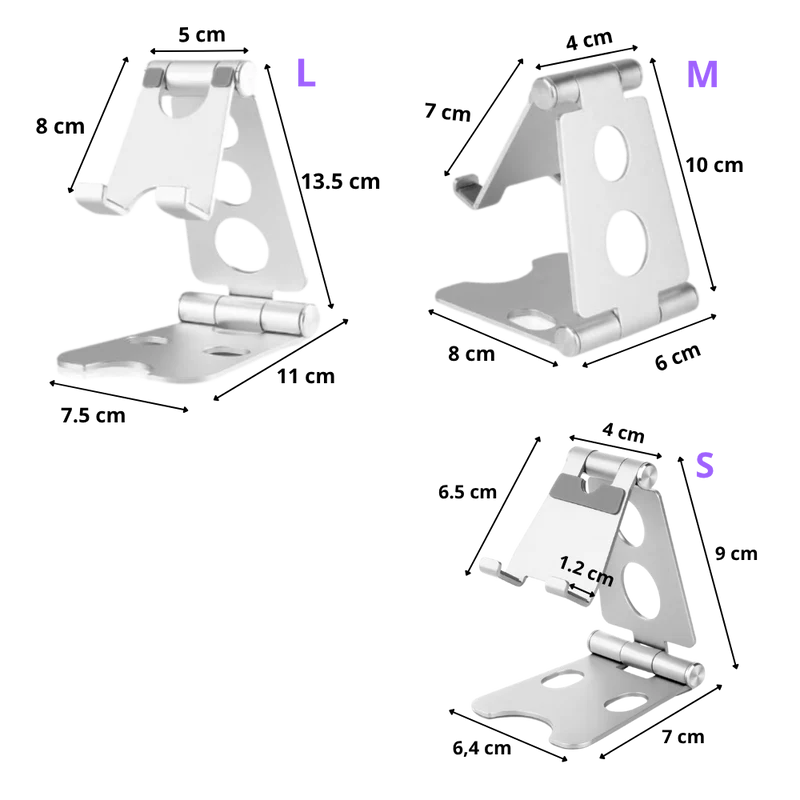 Support pivotant et pliable pour téléphone et tablette