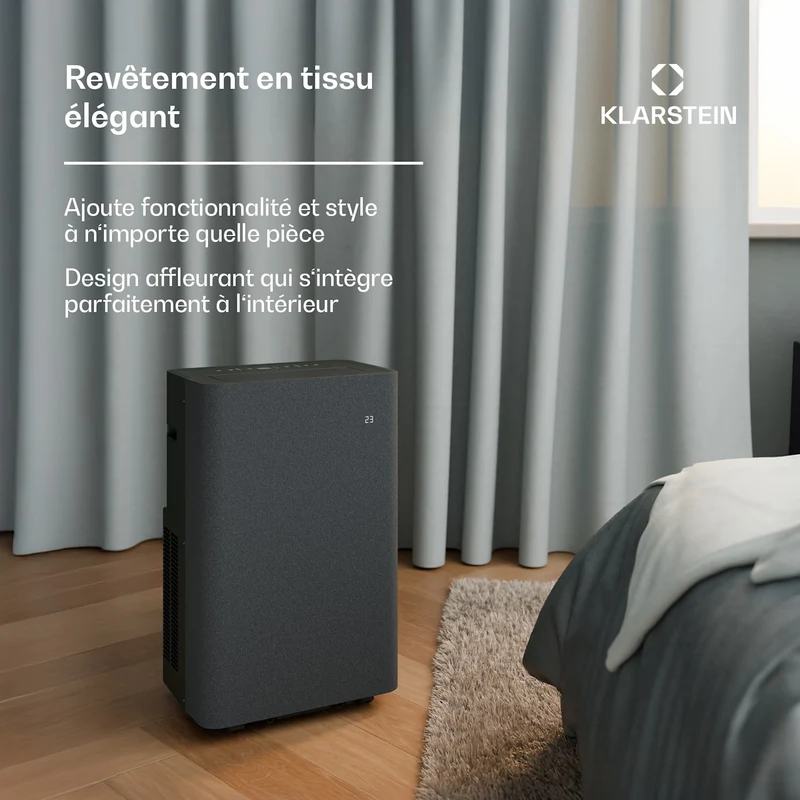 AireLux climatiseur portable | 14000 BTU | Contrôle connecté | Moderne