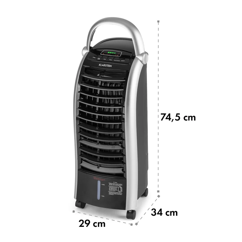 Maxfresh ventilateur refroidisseur d'air humidificateur fonction 4 en 1 oscillation réservoir d'eau 6L 65 W fonction minuterie