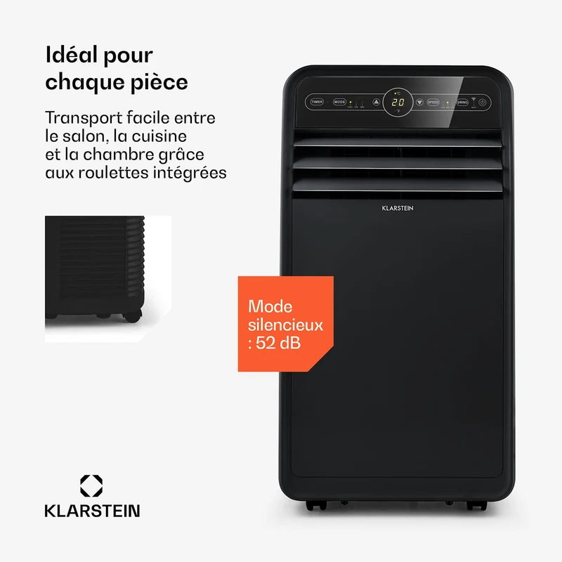 Climatiseur mobile Metrobreeze New York Smart 12k 12 000 BTU / 3,5 kW EEC A Télécommande