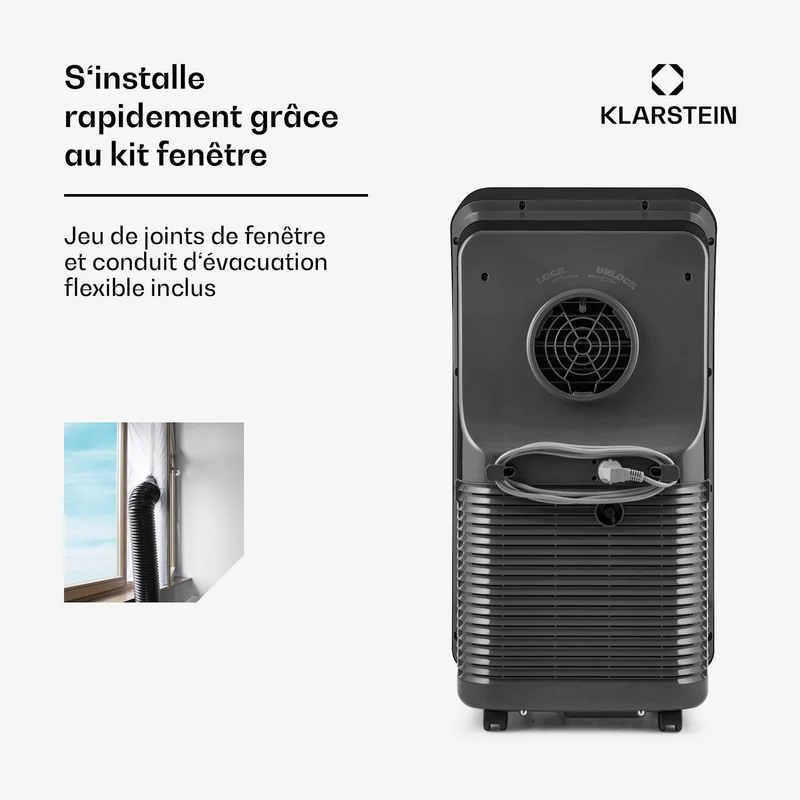 Climatiseur mobile Metrobreeze New York Smart 12k 12 000 BTU / 3,5 kW EEC A Télécommande