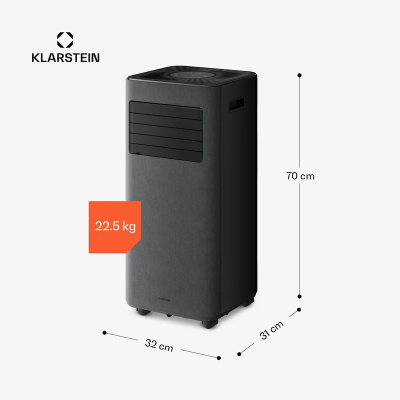 AireLux climatiseur mobile | 9000 BTU | 31 cm | 33 m² | Classe énergétique A