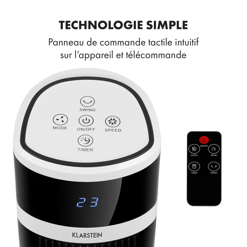 Icetower Smart Ventilateur sur pied 45 Watt Contrôle par app