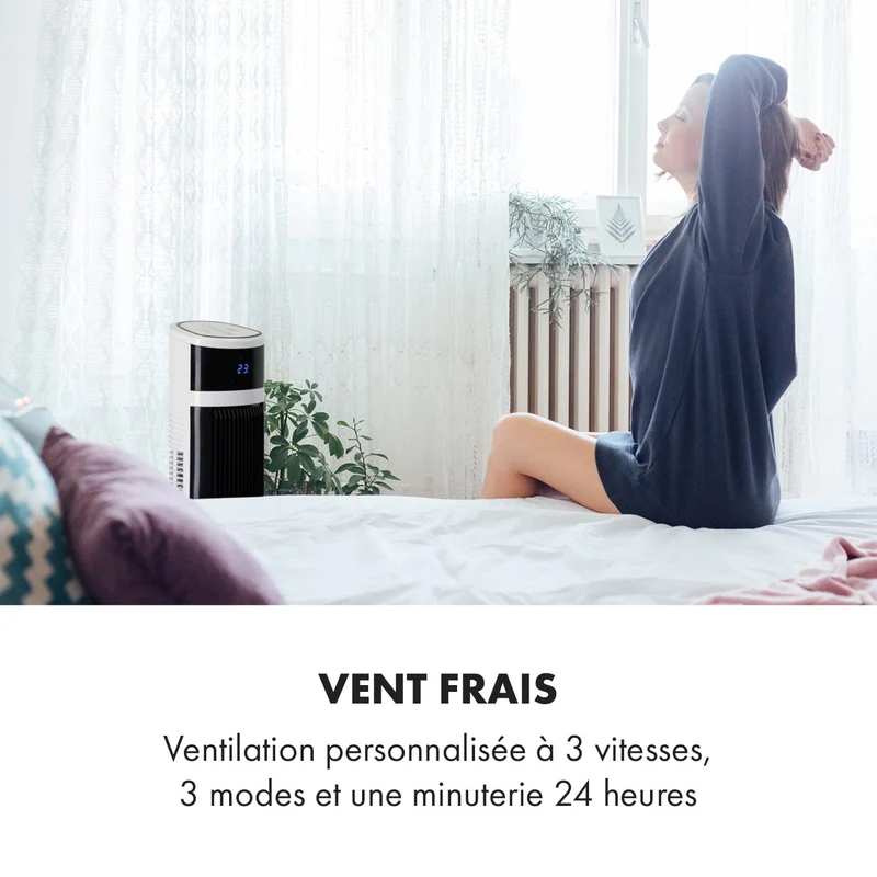 Icetower Smart Ventilateur sur pied 45 Watt Contrôle par app