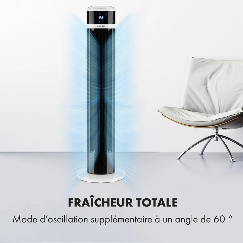Icetower Smart Ventilateur sur pied 45 Watt Contrôle par app