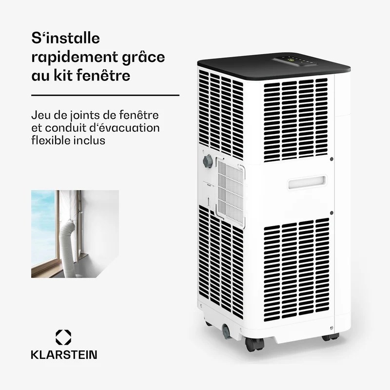 Breeze Box 9K Smart PAC Climatiseur | mode 3 en 1 | Connecté | jusqu'à 32 m² | minuterie 24h/24 | mobile