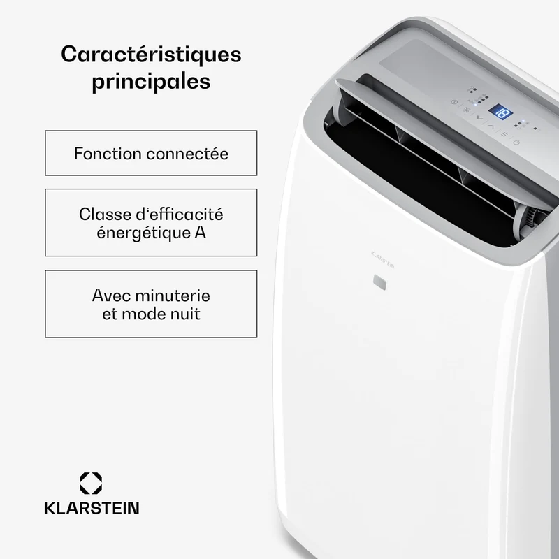 Grandbreeze climatiseur mobile | 16000 BTU | 40 cm | 82 m² | Classe d'efficacité énergétique A