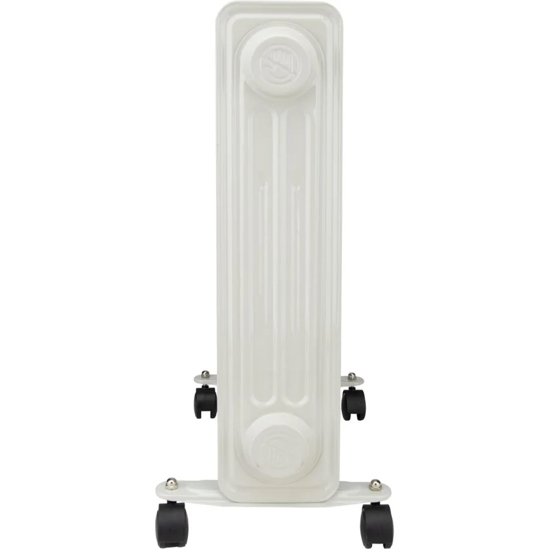 Radiateur bain d'huile Mobioil 1000W à 2500W - 3 niveaux de chauffe - blanc - Voltman