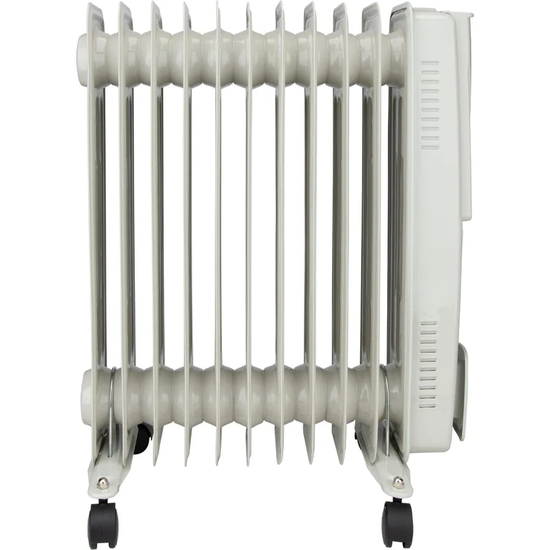 Radiateur bain d'huile Mobioil 1000W à 2500W - 3 niveaux de chauffe - blanc - Voltman