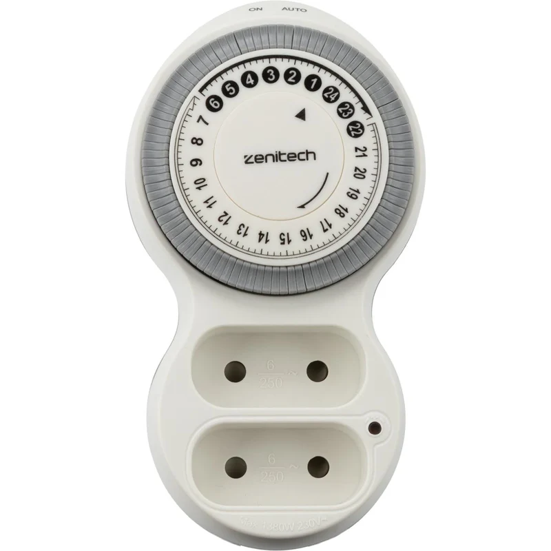 Biplite programmable horizontale 2x6A - Blanc - Bolea - Zenitech