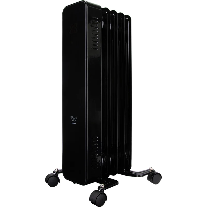 Radiateur bain d'huile CosyOil 1000 à 2000W - façade verre trempé - Voltman