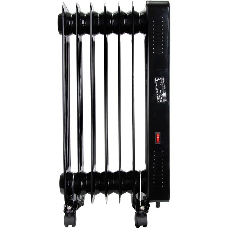Radiateur bain d'huile CosyOil 1000 à 2000W - façade verre trempé - Voltman