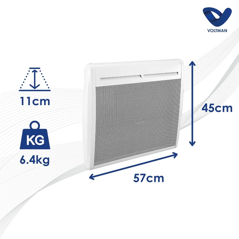 Chauffage électrique panneaux rayonnants 500 à 2000W - Voltman