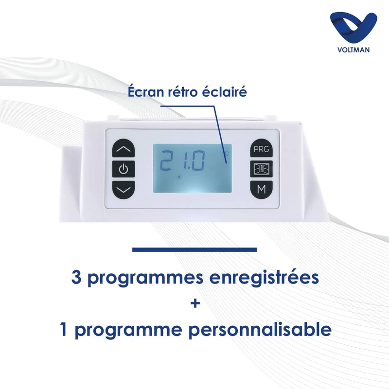 Chauffage électrique panneaux rayonnants 500 à 2000W - Voltman