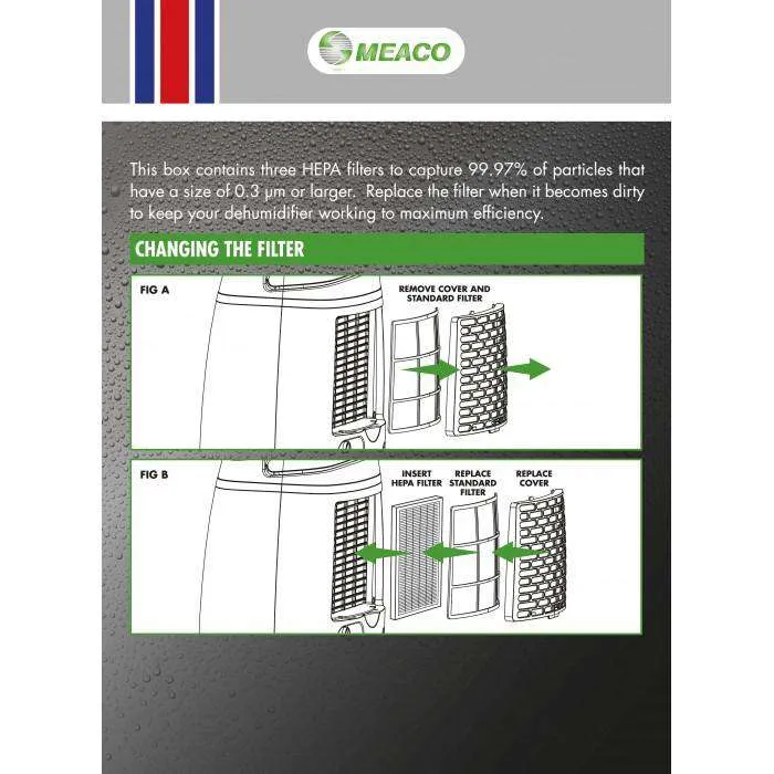 Meaco 20L Niedrigenergie-HEPA-Filterpaket