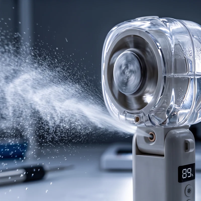 Ventilateur CoolPod 3-en-1 Portatif - Brumisateur + Plaque Froide Instantanée - Canicule été 2026