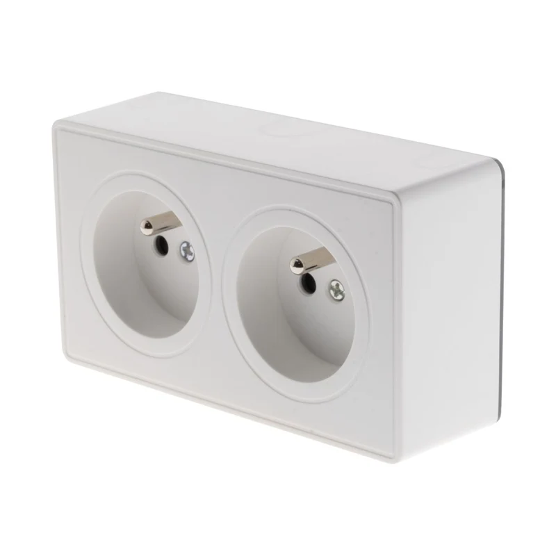 Prise double saillie 2P+T 16A - Vulco - Zenitech