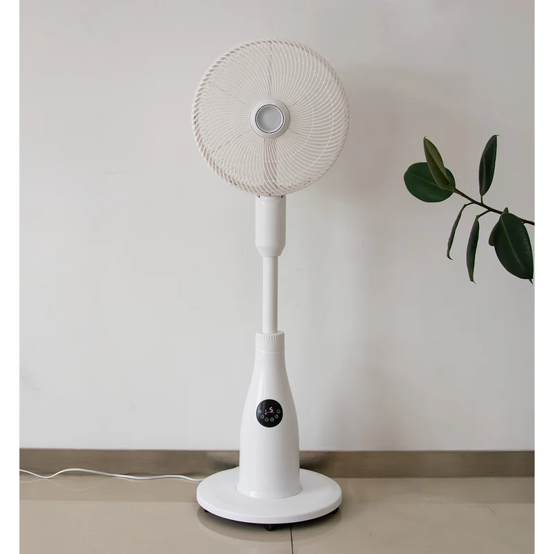 Brumisateur d'air design à roulettes Brizz+ Ø 42 cm - blanc - Voltman