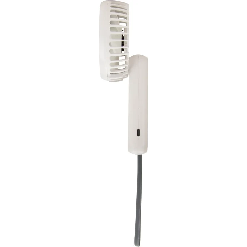 Mini ventilateur à main portable Ø10 cm 2.5W - blanc - Voltman
